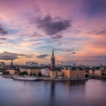 Sunset in Stockholm, Sweden