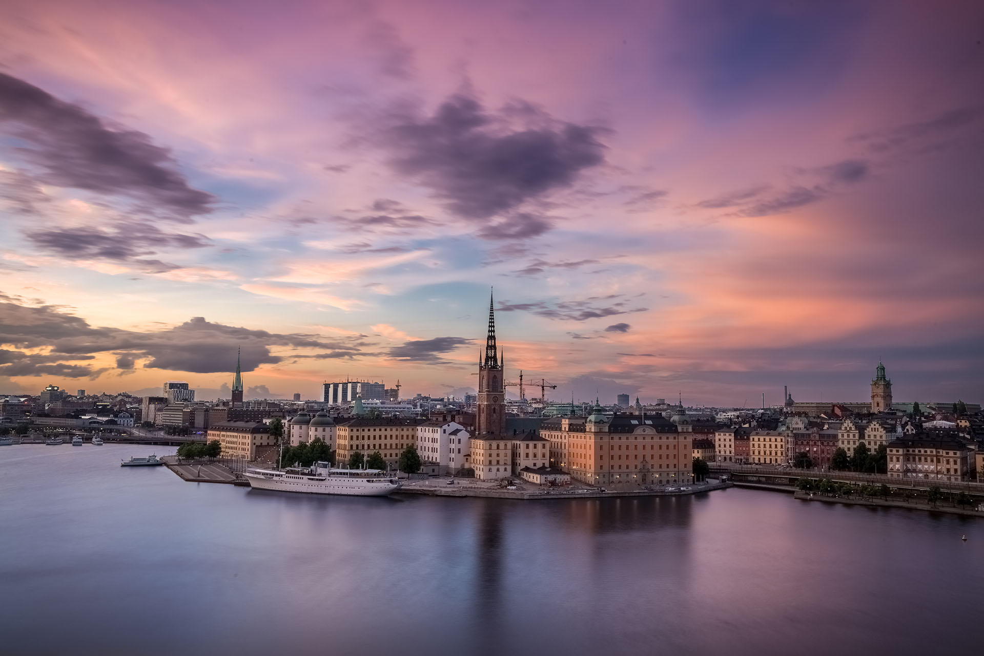 Sunset in Stockholm, Sweden